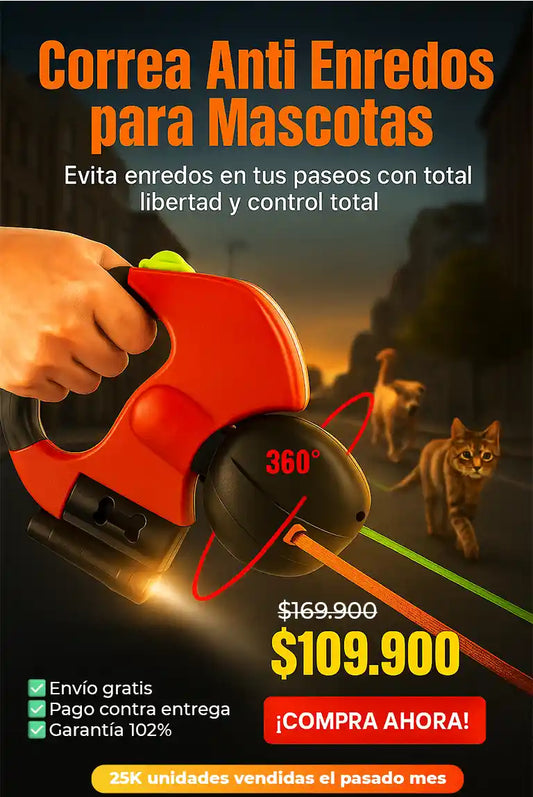 Correa Anti Enredos para Mascotas